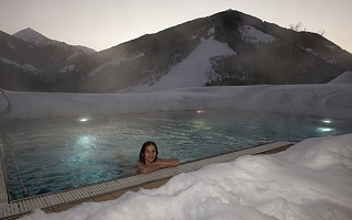 heated outdoor pool for cold winters