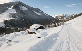 winter panorama in Saalbach-Hinterglemm-Leogang