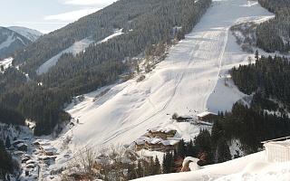 great view of the ski slope